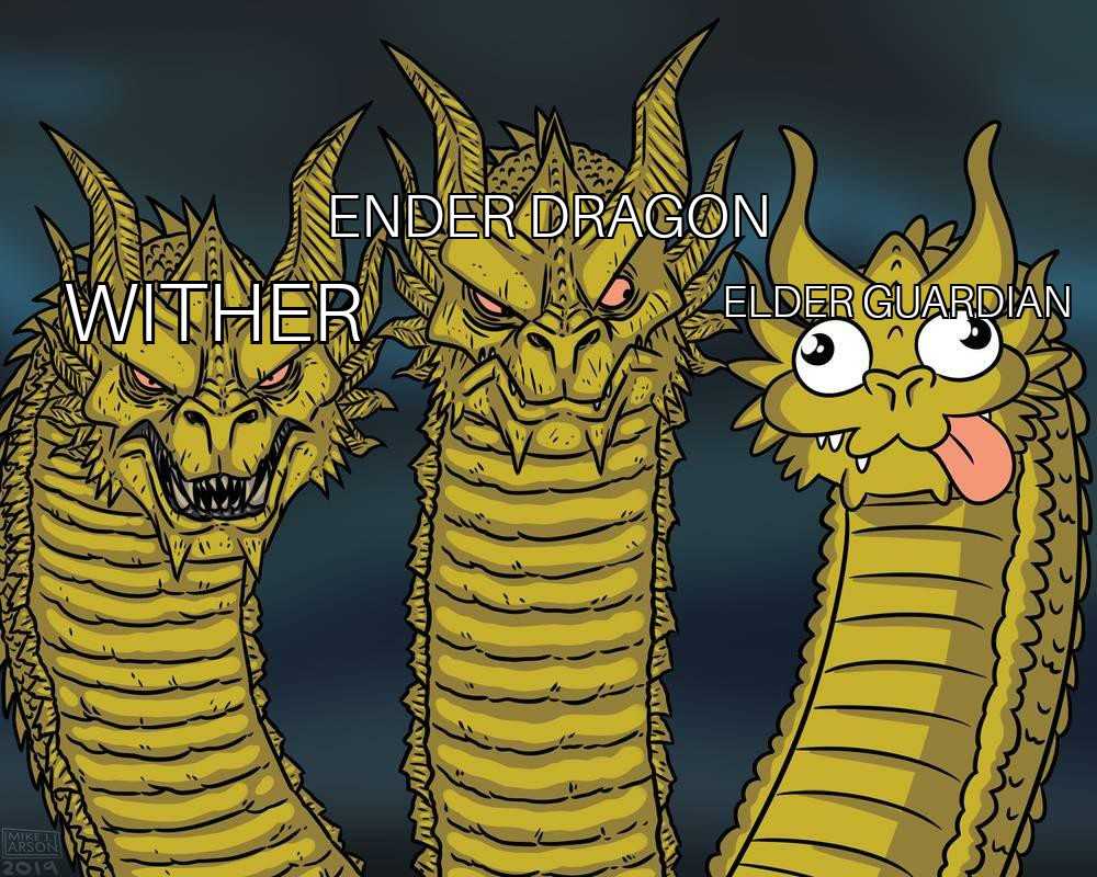 there are three yellow dragon heads with a tongue sticking out