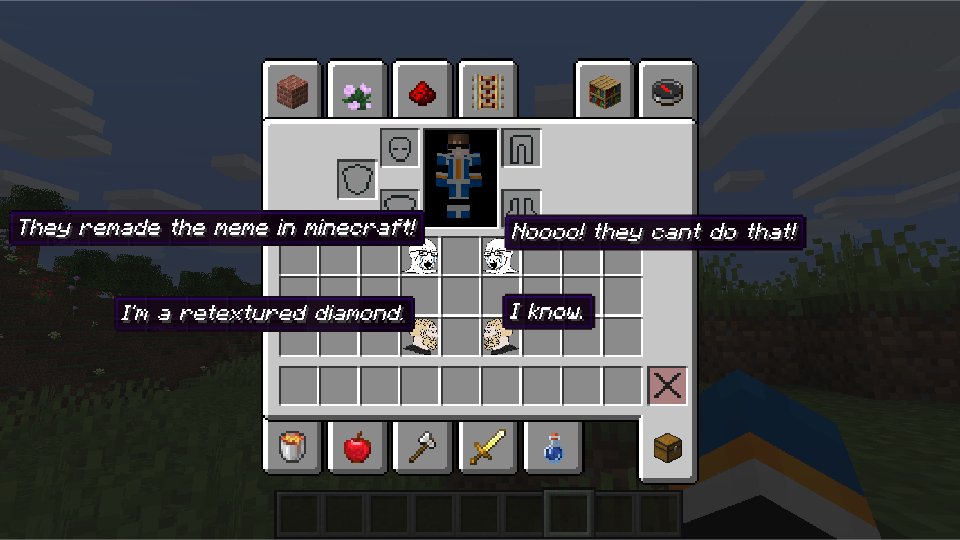 there is a screenshot of a minecraft server with a message