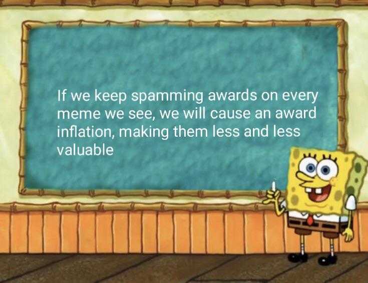 spongebob standing in front of a blackboard with a quote on it