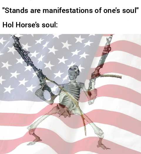 skeleton holding a chainsaw in front of an american flag