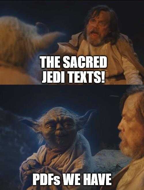 yoda the sacred jedi texts posts we have