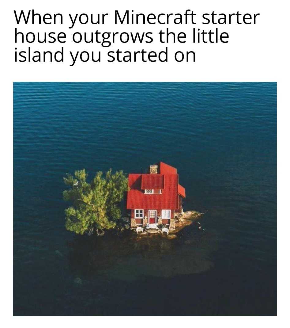 there is a small house on a small island in the water