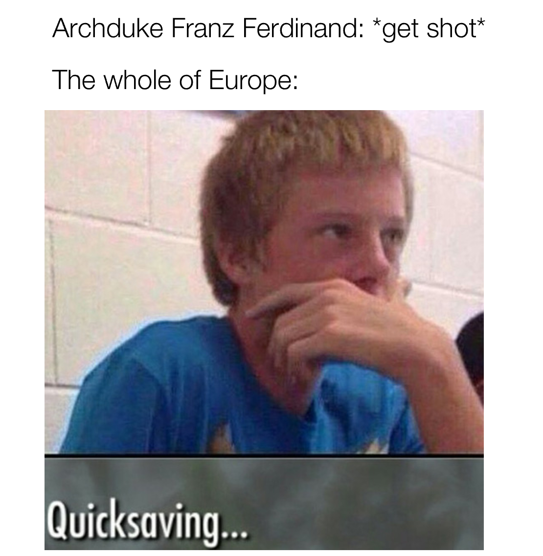 arafike fran ferdinand got shot the whole of europe quick saying