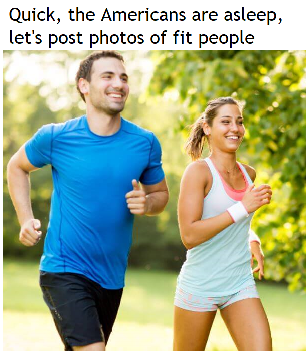 image of a man and woman running in a park