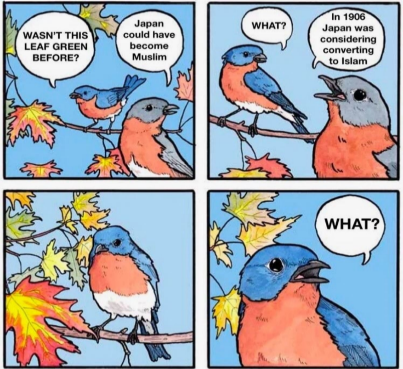 a cartoon of a comic strip with a bird on a branch