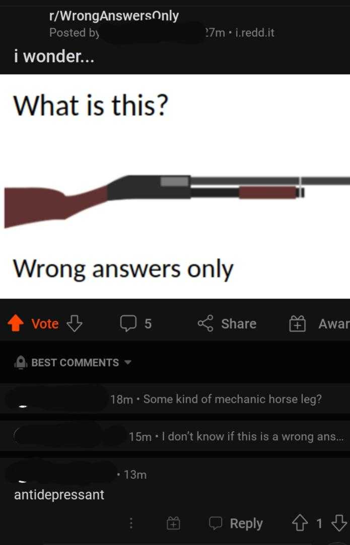 a screenshot of a tweee with a gun and a caption of what is this?