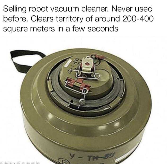 a close up of a metal object with a caption of a vacuum cleaner