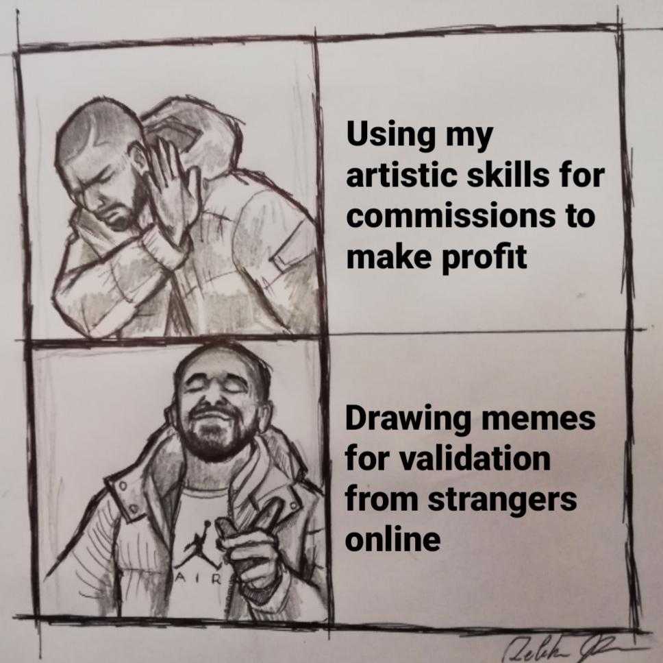 drawing memes for valdification from strangers online