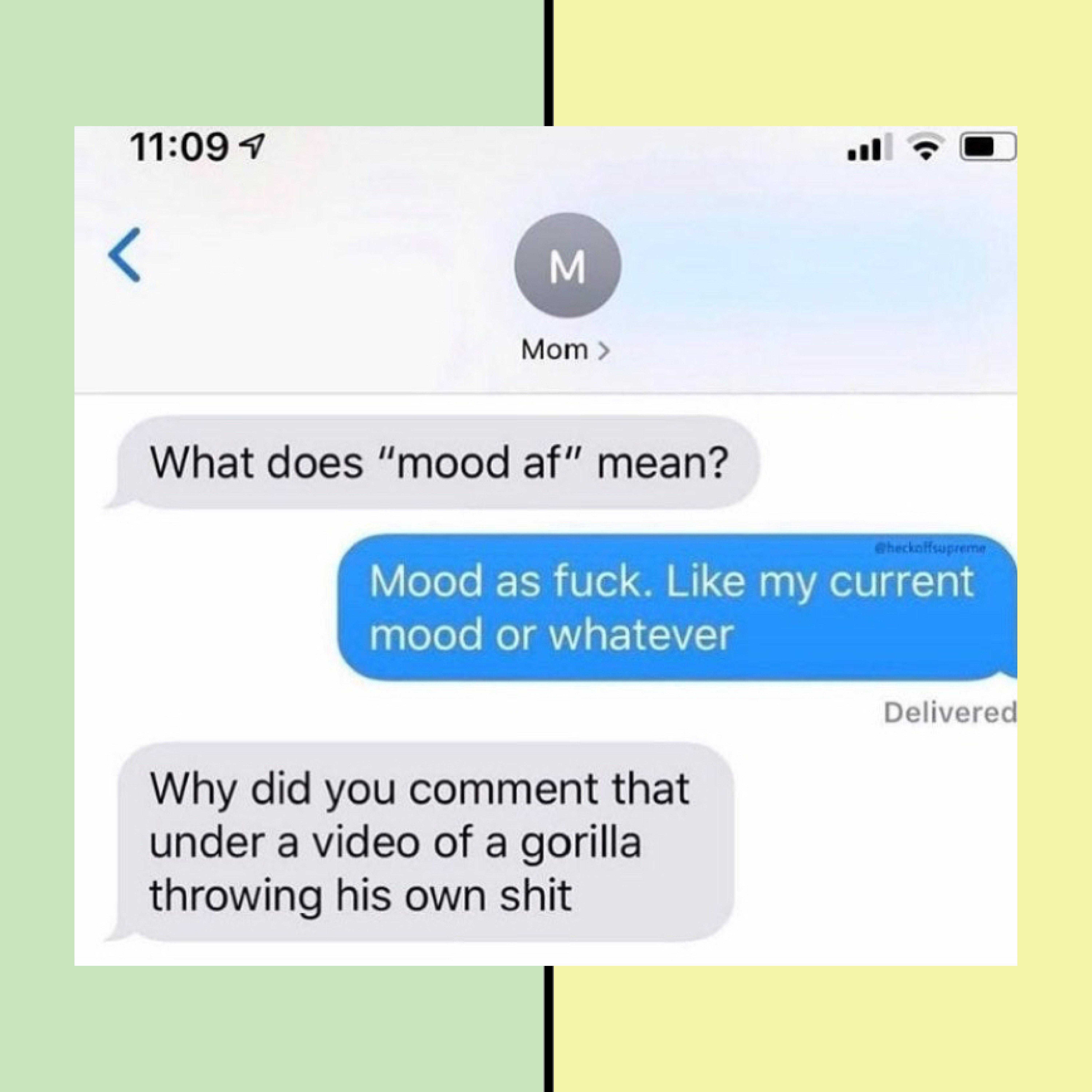 two texts that are being shared on a cell phone