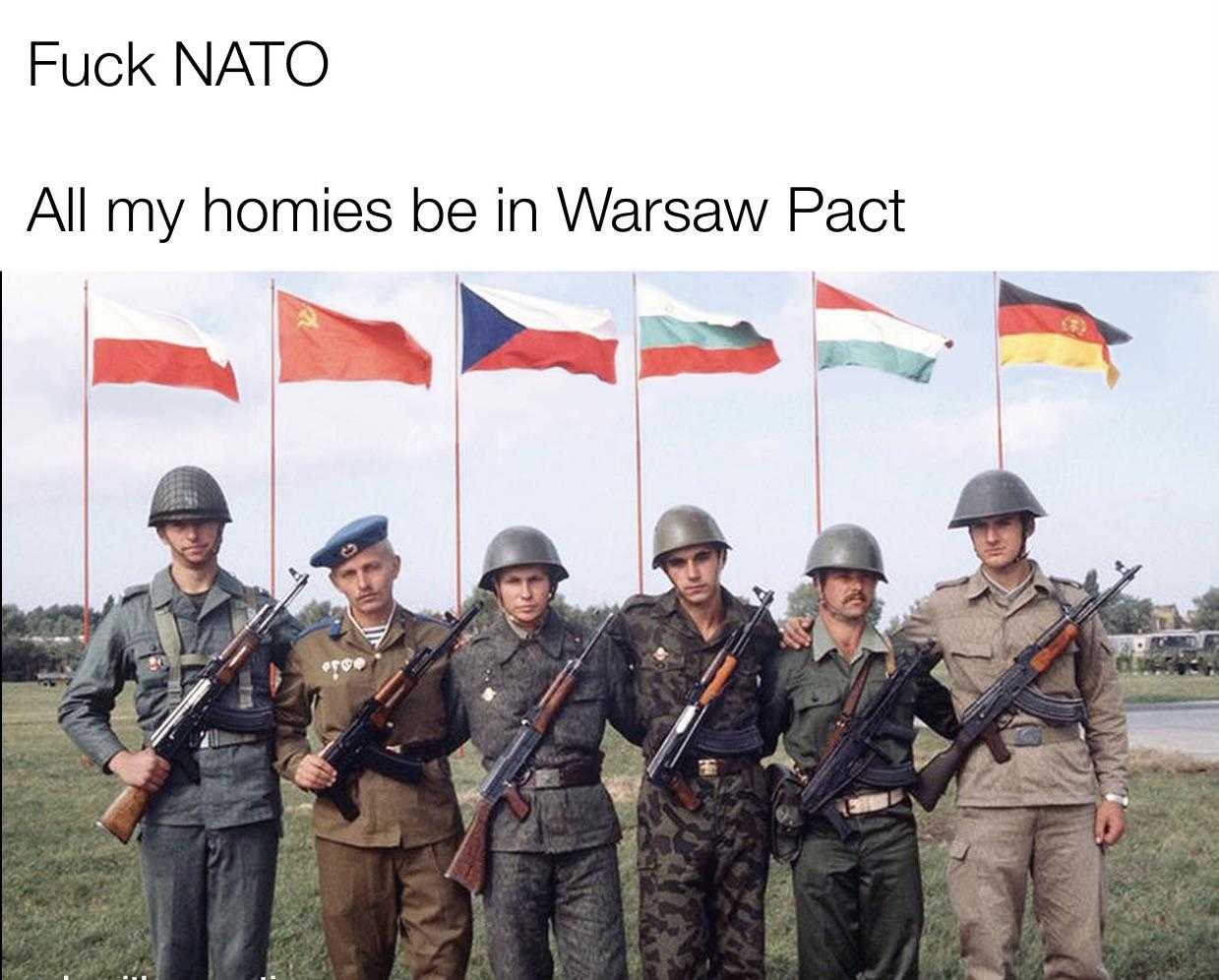 image of a group of soldiers standing in front of flags