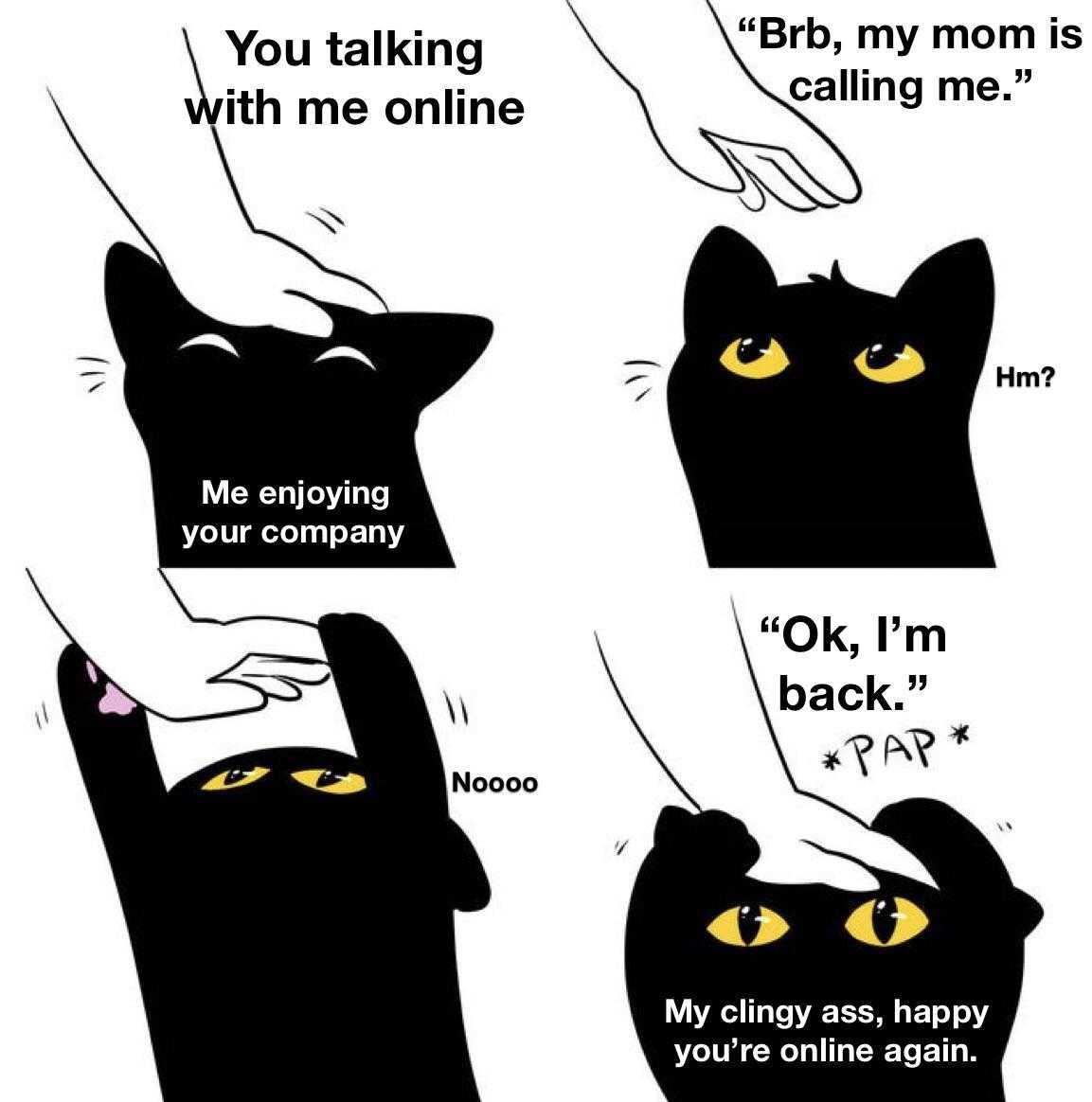 a cartoon of a cat with different expressions and expressions