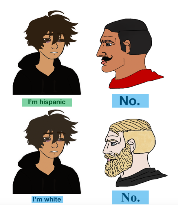 there are four different types of men with different hair styles