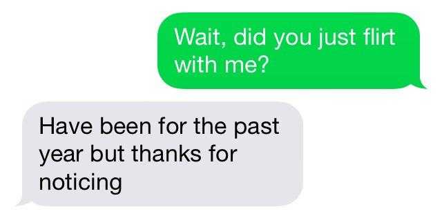 a text message from a woman about her first time to text her boyfriend