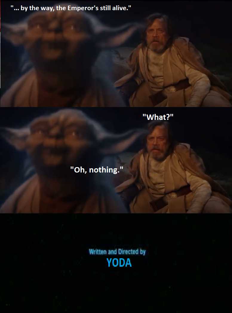 a picture taken from a star wars movie with a yoda quote