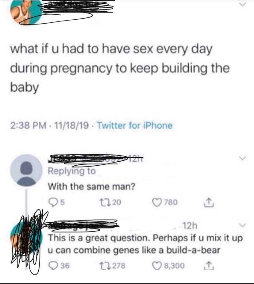 a close up of a person ' s tweet with a picture of a baby