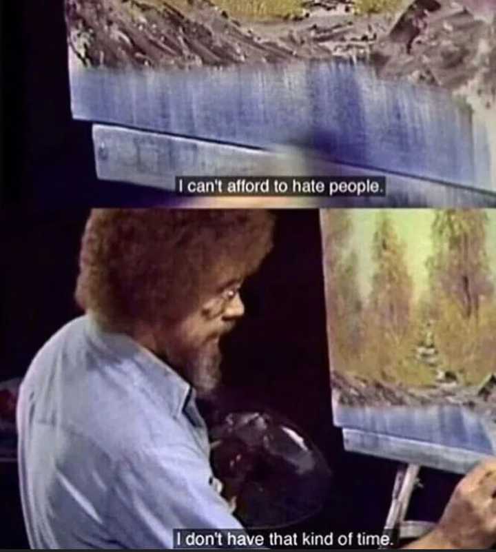 a man is painting a picture of a mountain with a quote