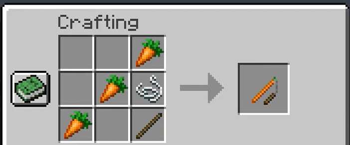 a close up of a pixel art of a carrot and a carrot