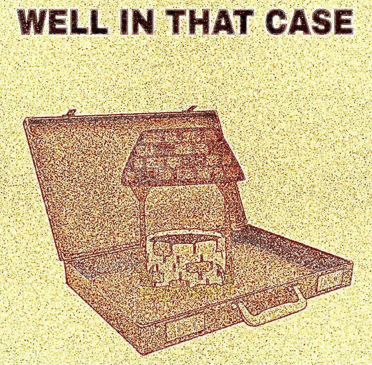 image of a suitcase with a well in that case written on it