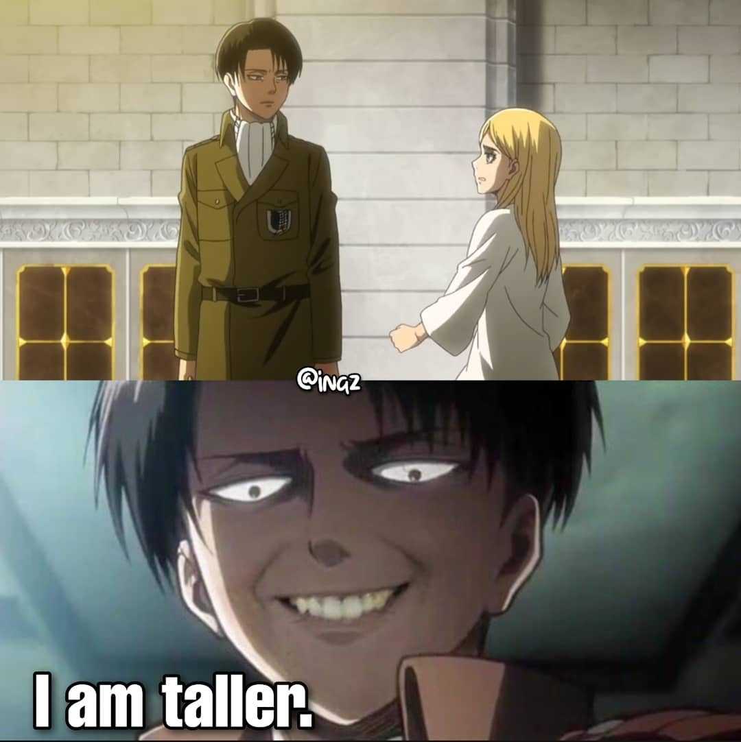 anime meme of a man and a woman in uniform, one is smiling and the other is smiling