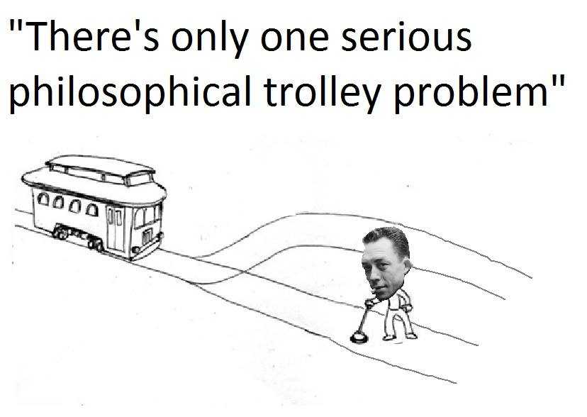 there ' s only one serious philosophical trolley problem