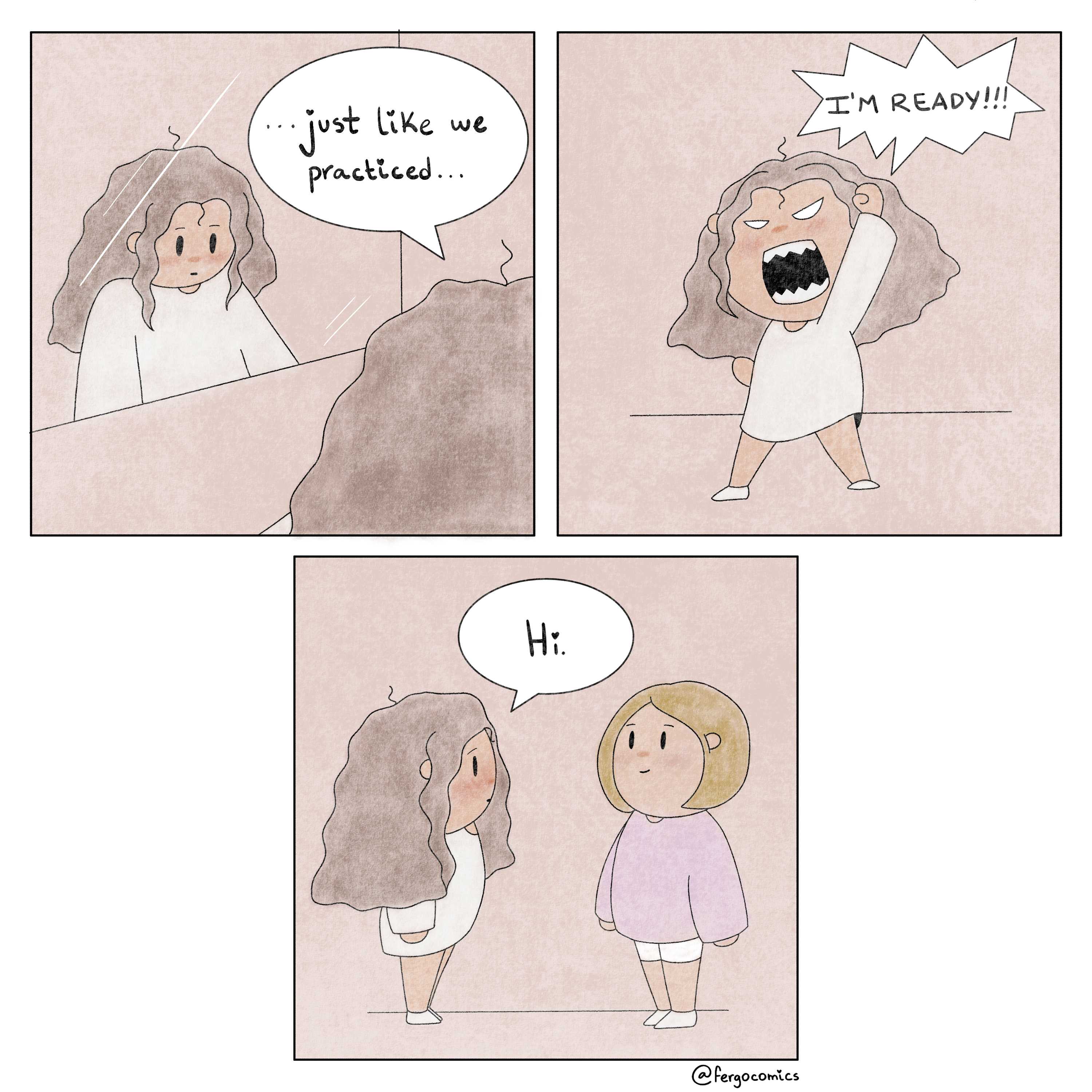 cartoon of a woman talking to a man about a woman ' s feelings