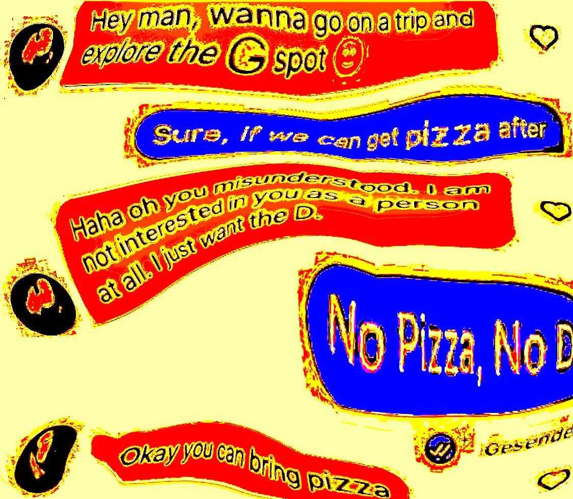 there are many different signs that say no pizza no pizza