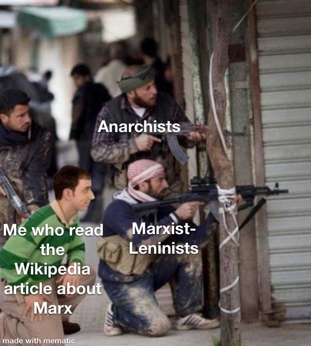 arafists me who read marxist wikipediapedia about marx