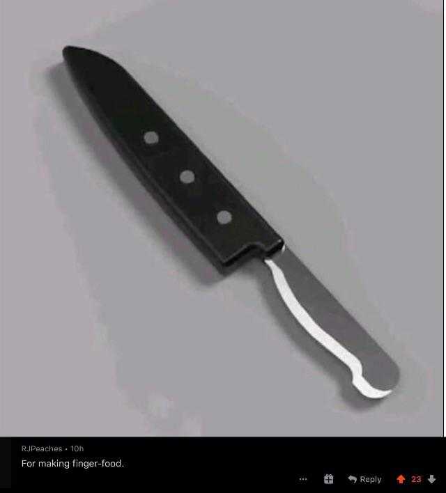 there is a knife that is sitting on a table