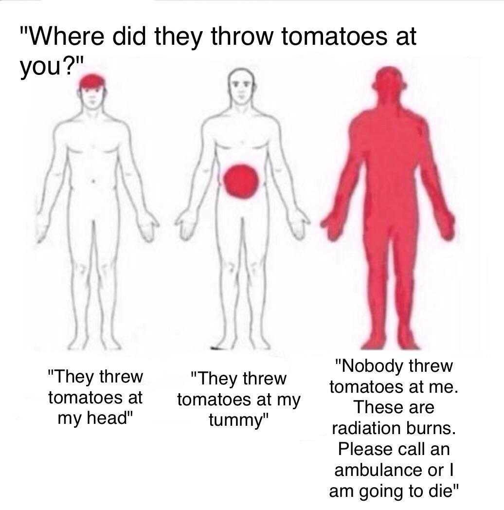 there did they throw tomatoes at you?