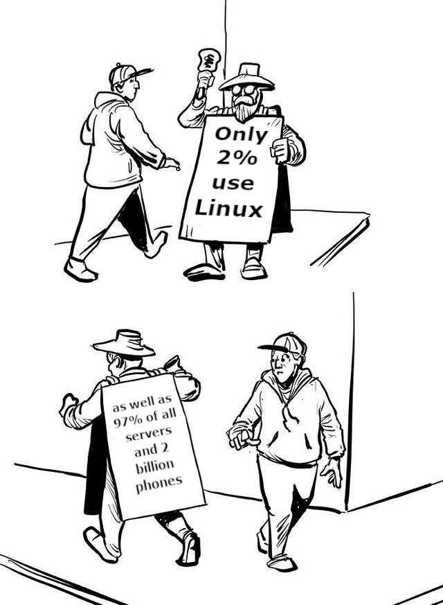 cartoon of a man holding a sign and another man holding a sign