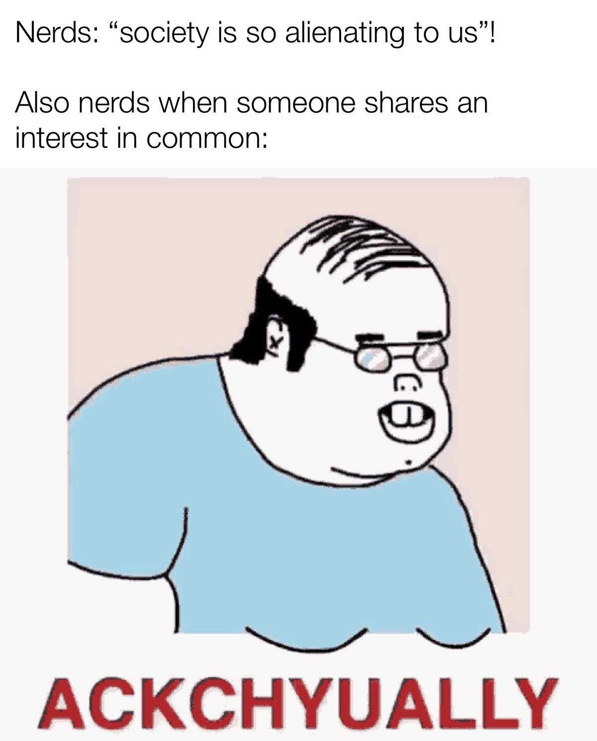 a cartoon picture of a man with glasses and a blue shirt