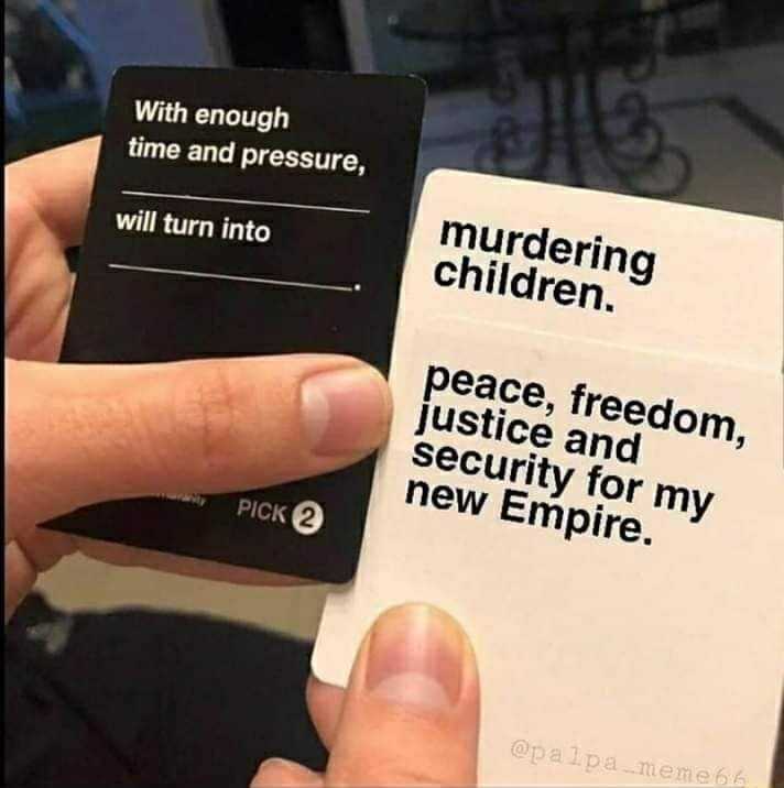 someone holding a card with a message on it that reads, ' with enough pressure, children will turn into peace, freedom, justice and security