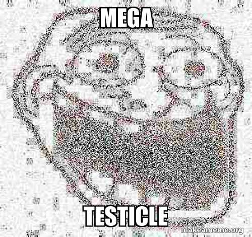 a picture of a drawing of a brain with the words mega testicle