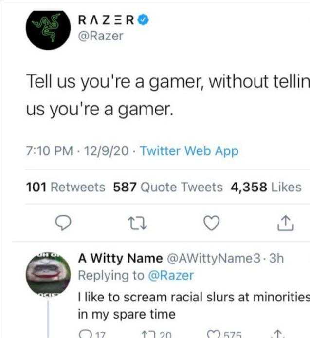 a tweet with a picture of a person playing a video game