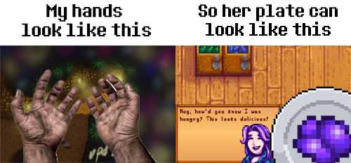 a picture taken from a video game shows a picture of a person holding a purple object