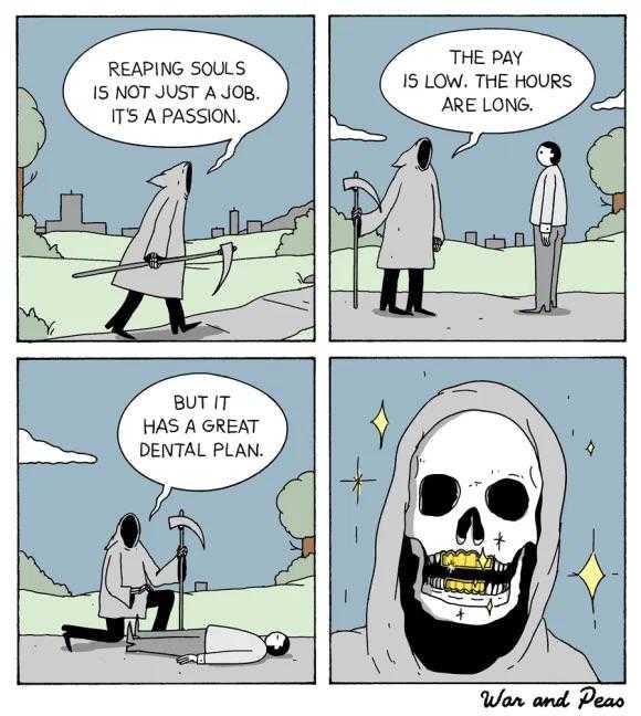 a cartoon of a man in a hoodie with a skull on his head