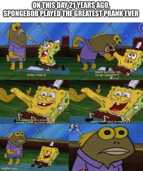 spongebob playing the greatest prank ever