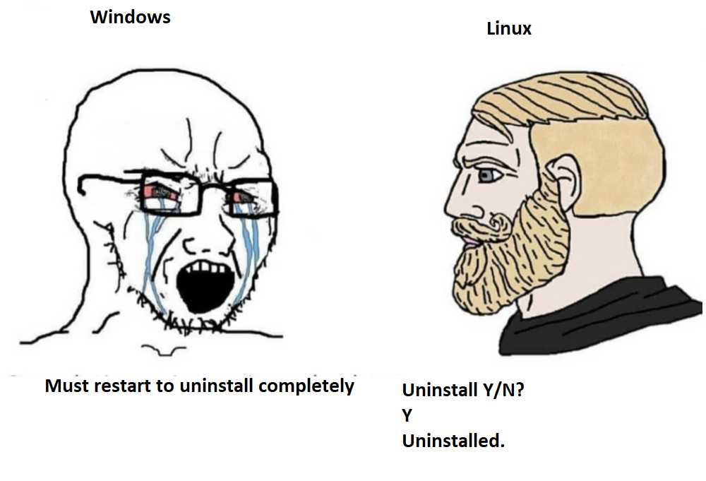 a cartoon of a man with a beard and glasses and a man with a beard