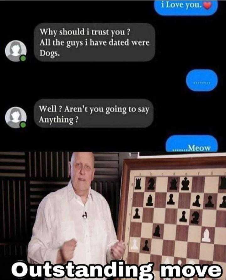 a man standing next to a chess board with a message on it