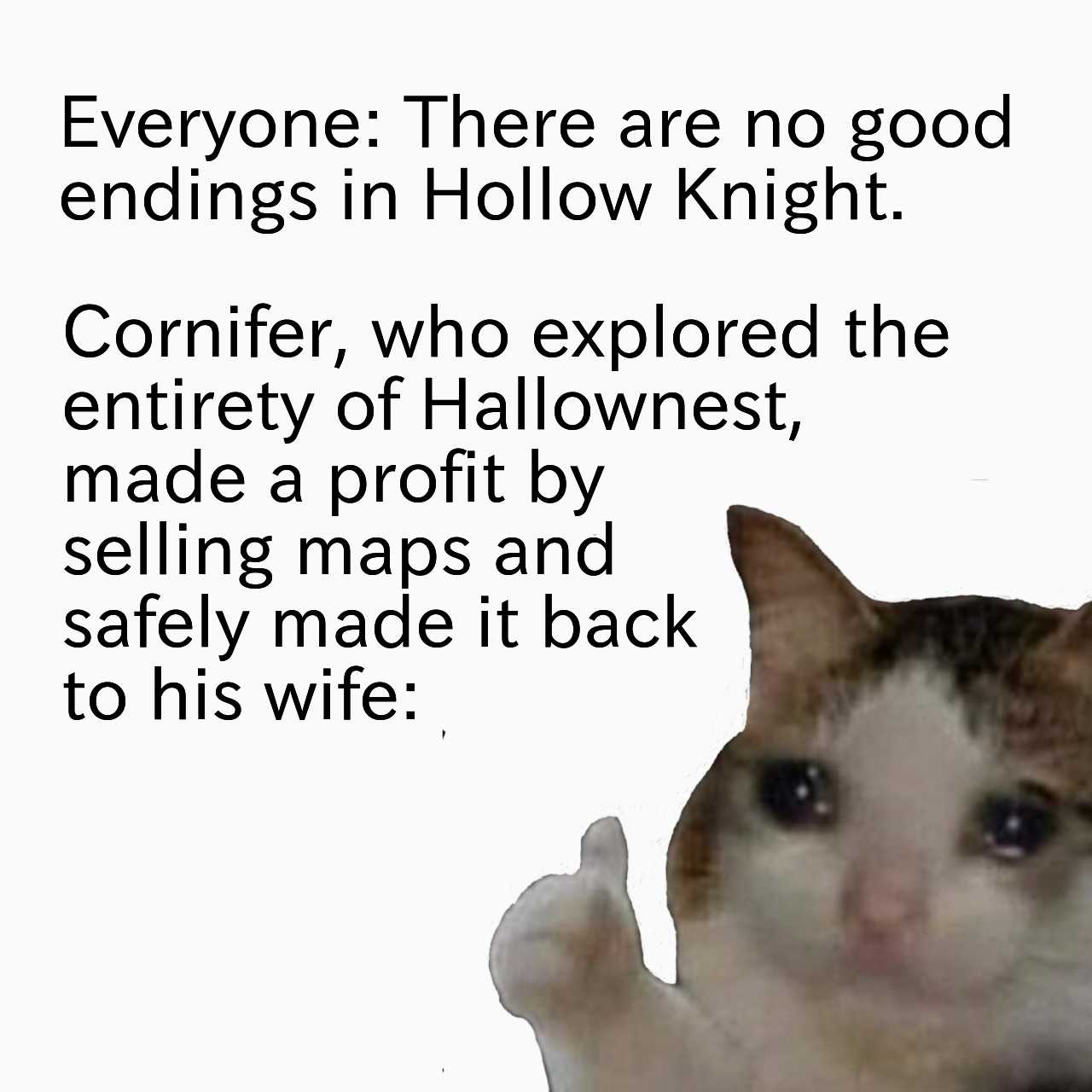 there are no good endings in hollow knight