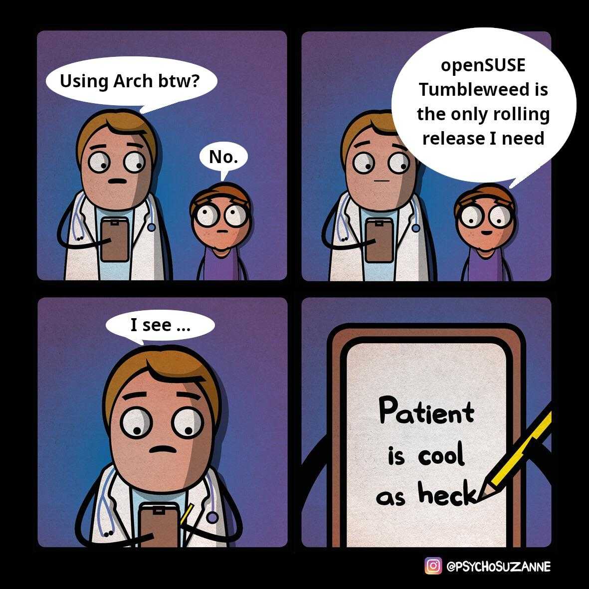 cartoon of a doctor explaining a patient how to use a phone