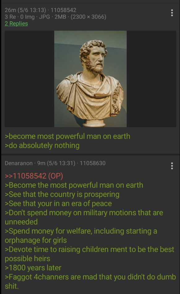 a screenshot of a text message from a roman man