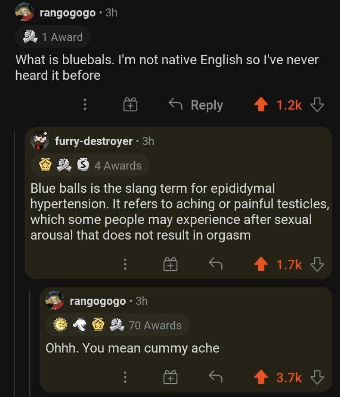 a screenshot of a tweet with a text message about the blue ball