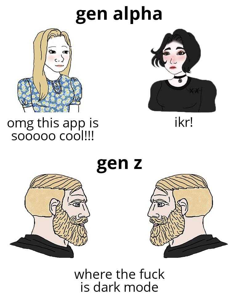 a cartoon drawing of a man with a beard and a woman with a beard