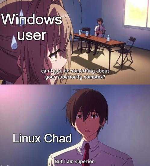 anime meme of a guy with a computer and a girl with a laptop