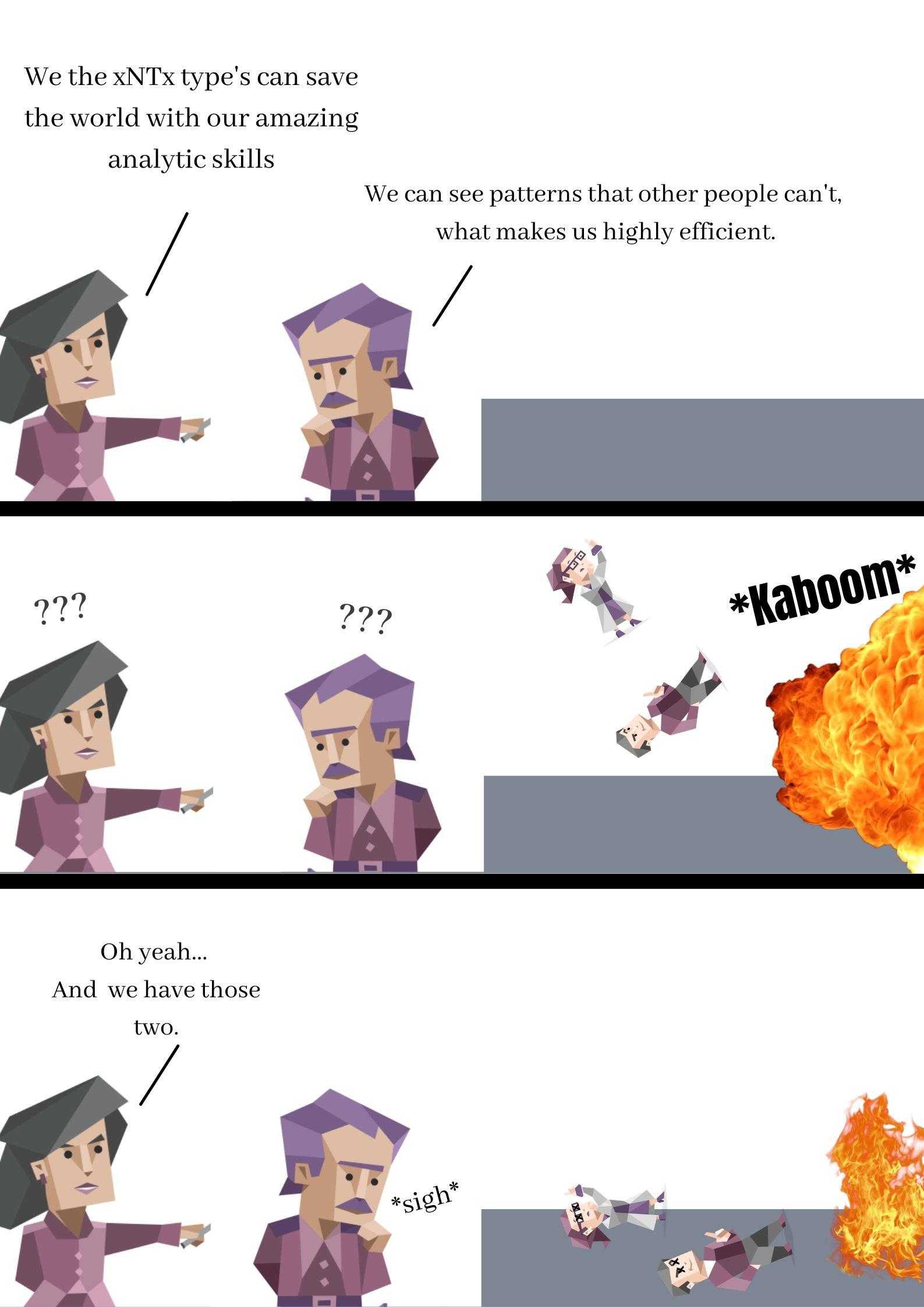 cartoon of a man in a purple shirt throwing a fireball