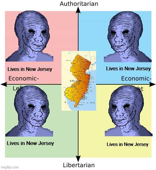 a close up of a person with a map of new jersey