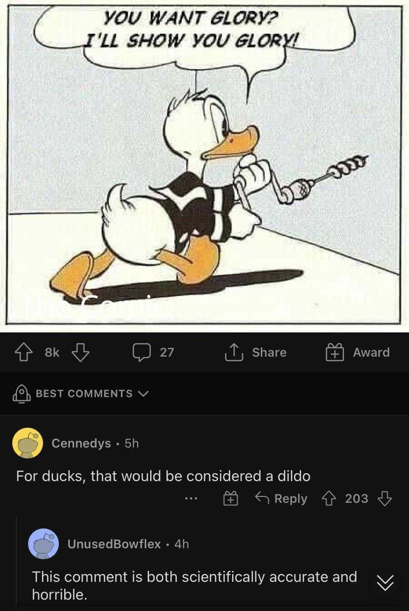 cartoon of a duck with a baseball bat in his hand