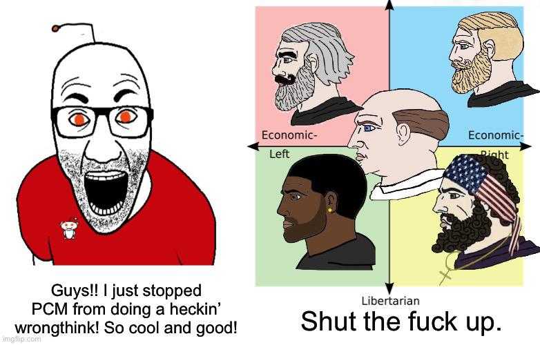 cartoon of a man with different facial expressions and a caption of the same man