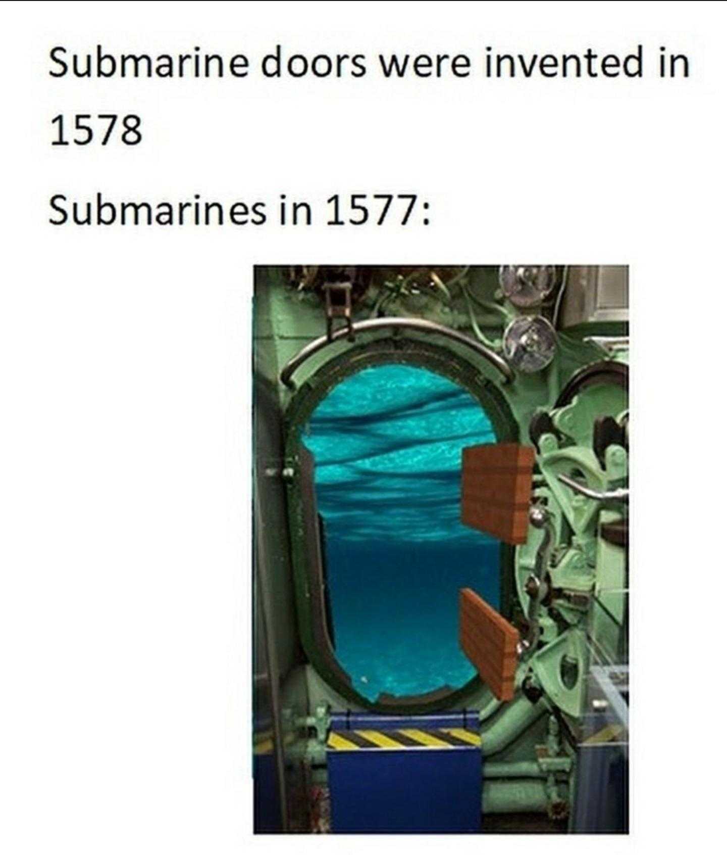 a close up of a window in a submarine with a picture of a fish